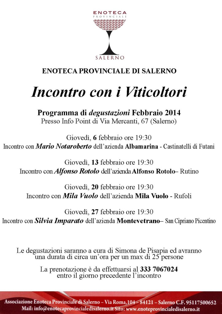 INCONTRI FEBBRAIO